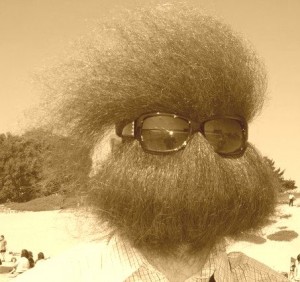 A Heavily Bearded Hugger Was Undeterred By The Freakish West Of Ireland Winds